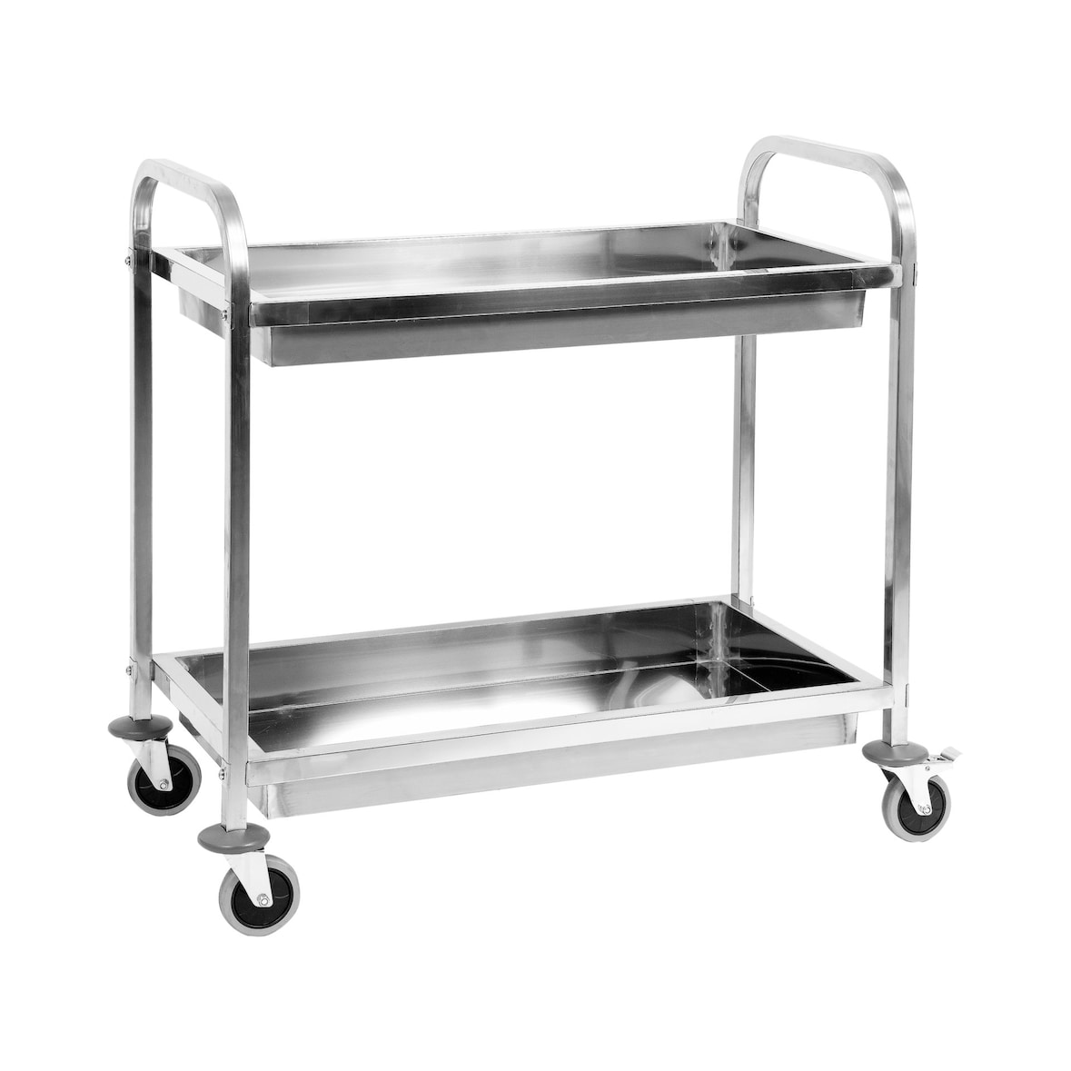 Servierwagen, Küchenwagen, Abräumwagen 2 Böden 950x500x950mm Edelstahl