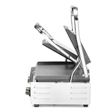 thumbnail of Parrilla de contacto Hendi versión doble con superficie superior ranurada y superficie inferior lisa