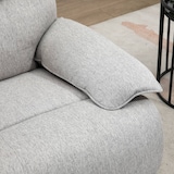 thumbnail of HOMCOM sillón reclinable de salón sillón relax reclinable manual tapizado en tela con reposapiés carga 160 kg para personas 150-190 cm 89x98x101 cm
