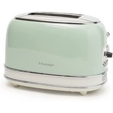 thumbnail of Grille-pain 2 Fentes 810w Acier Vert Vintage Retro Thermostat 6 Positions Usage Non Intensif Ariete