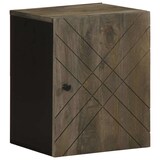 thumbnail of Helloshop26 - Schwarzer wandmontierter Badezimmerschrank 38 x 33 x 48 cm aus massivem Mangoholz 02_0057733