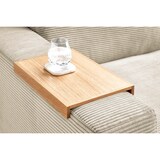 thumbnail of KAWOLA Big Sofa XL MADELINE mit Holztablett natur für Armlehne Stoff cognac