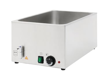 METRO PROFESSIONAL Bain Marie GBM1150, roestvrij staal, GN 1/1 met 150 mm diepte, 24 L, met aftapkraan