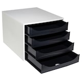 thumbnail of Exacompta 2286014D 1x ECOBOX ladenbox met 4 laden voor DIN A4+ documenten, grijs-zwart
