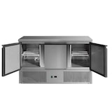 thumbnail of Gekoelde RVS tafel 3 deuren 260L diepte 700mm. Koelwerkbank voor bar, restaurant en horeca.