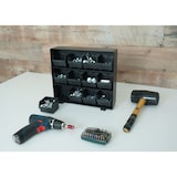 thumbnail of Caja de almacenamiento HWC-M10, sistema de almacenamiento para cajas de piezas pequeñas, 12 compartimentos extraíbles, 30x33x8cm negro