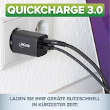thumbnail of InLine® Power Delivery + Quick Charge USB Netzteil, 33W, USB-A + USB-C, schwarz