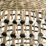 thumbnail of Aubry Gaspard - Abat-jour à suspendre en jonc naturel ajouré - Ø 33-17 H 37 cm