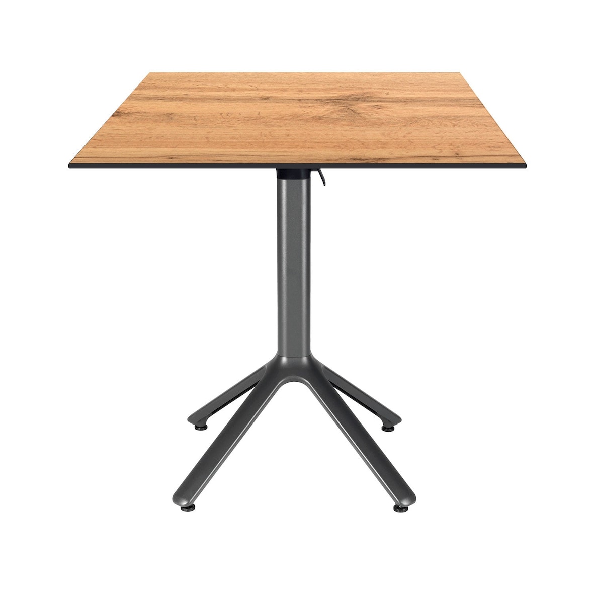 Restootab - Tavolo pieghevole Nemo da esterno laminato legno 70x70