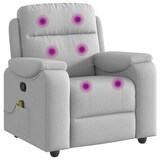 thumbnail of vidaXL Massagesessel Wolkengrau Stoff