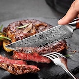 thumbnail of XinZuo - Cuchillos para carne de Damasco 4 piezas - Serie B27 Yi