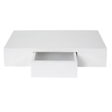 thumbnail of Décoshop26 - Étagère murale suspendue avec tiroir 40cm blanc 04_0005679
