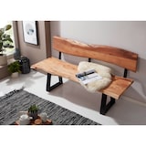 thumbnail of WOHNLING Esszimmerbank GAYA 180cm Essbank mit Lehne Baumkante Sitzbank Bank Holz
