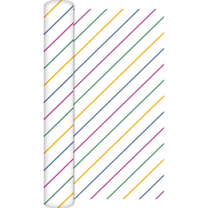 Home Fashion, TL Striped, Tischläufer, 250 cm x 33 cm, aufgerollt, 1 Stück pro Pack, 8 Pack pro Karton