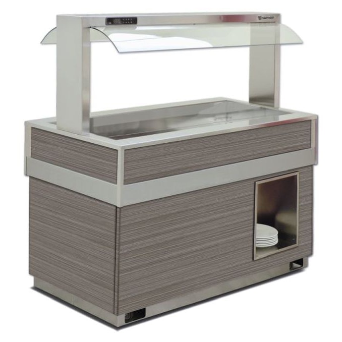 KBS Kühlbuffet 2075 x750 x1430 mm GN 1/1 mit 4 Lenkrollen 230 Volt Steckerfertig