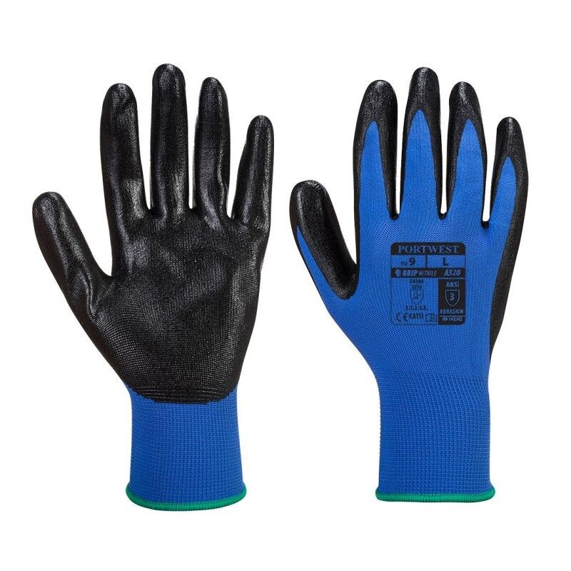 Portwest - Gants manutention mousse de nitrile pour milieux gras DEXTI GRIP (Pack de 12) http://carbonn.fr/img/co/336.jpg Taille 9