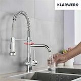 thumbnail of Bernd | Grifo Estera filtrante cromada brillante de 3 vías gastronomía de ósmosis de acero inoxidable para cocina | para restaurante giratorio 360°