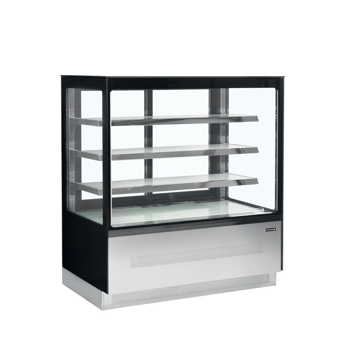 Vitrine réfrigérée sur base 258 litres | Tefcold - LPD1203F/BLACK - LED