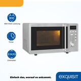 thumbnail of Exquisit Unterbau-Mikrowelle UMW 800G-3.1 Inox |  20 Liter Nutzinhalt | Timer | 1000 W Grilleistung| Inox