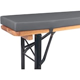 thumbnail of TexDeko Bierbankauflage gepolstert für Bierzeltgarnitur 180x25x4cm (kurz) XL Polsterung Biertisch-Auflage (Premium, Anthrazit)