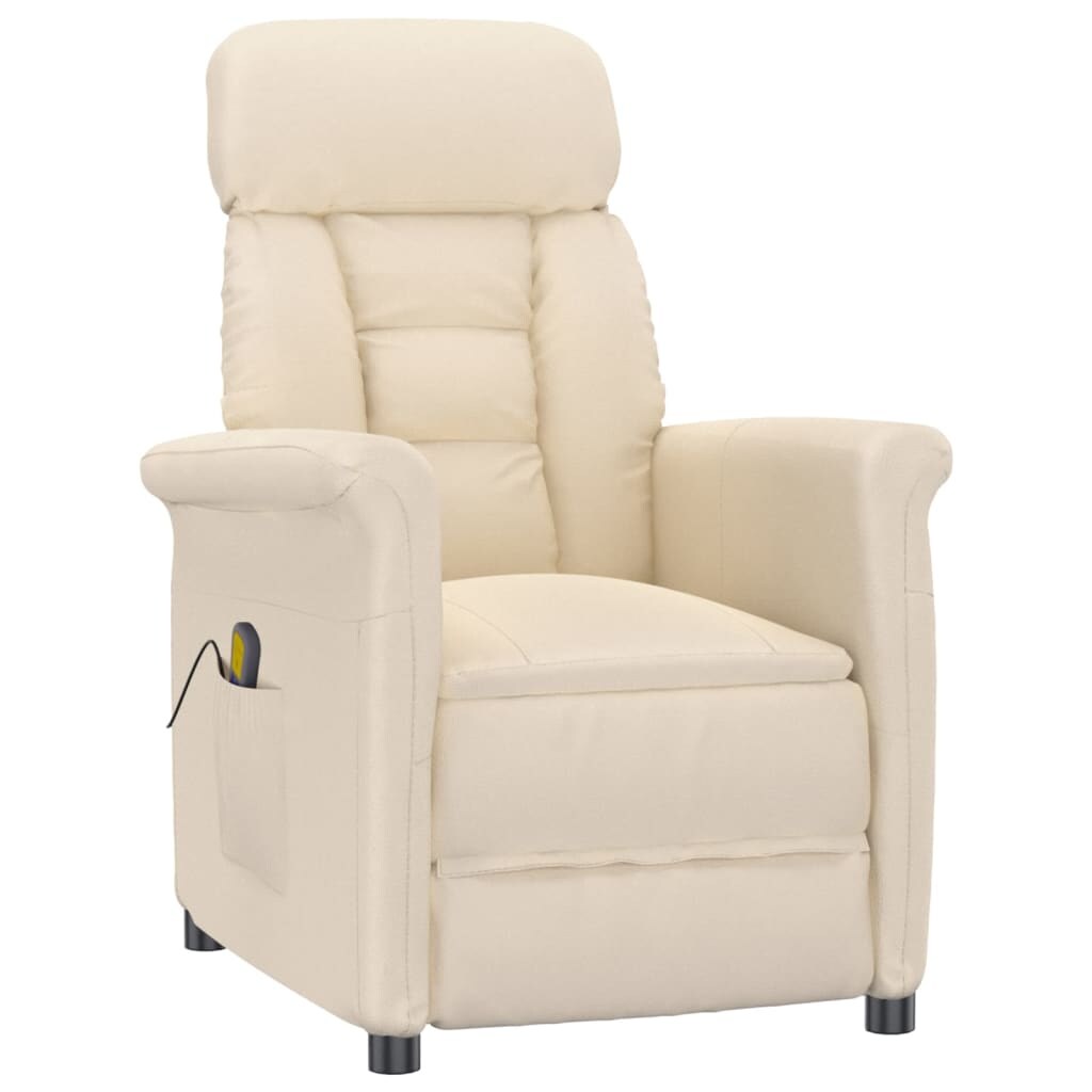 vidaXL Massagesessel Beige Mikrofasergewebe
