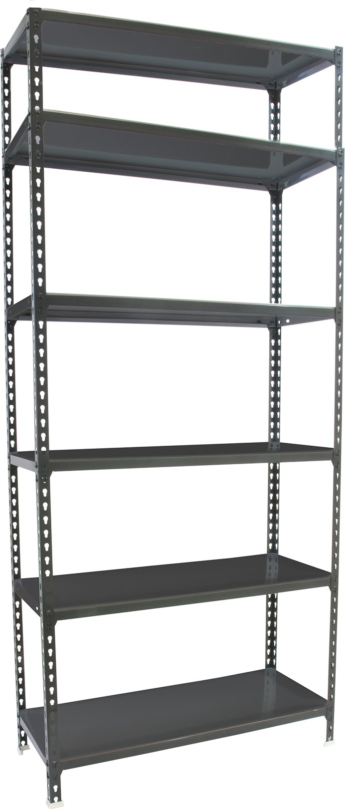 SimonRack Estantería Metálica, 2500x800x400 mm, 6 Alturas, Bandeja Metal, 180 kg de Punto Flexión, Antracita - Simonclick