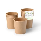thumbnail of greenbox - Eisbecher aus Pappe XL, 300 ml, max. 400 ml, Ø 92 mm, braun, 1000 St.