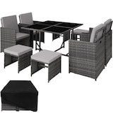 thumbnail of tectake Salon de jardin BILBAO 8 places avec housse de protection - gris - 403901