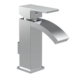 thumbnail of Schütte Waschtischarmatur, Wasserhahn mit Schwallauslauf CASCATA, geräuscharm, Chrom