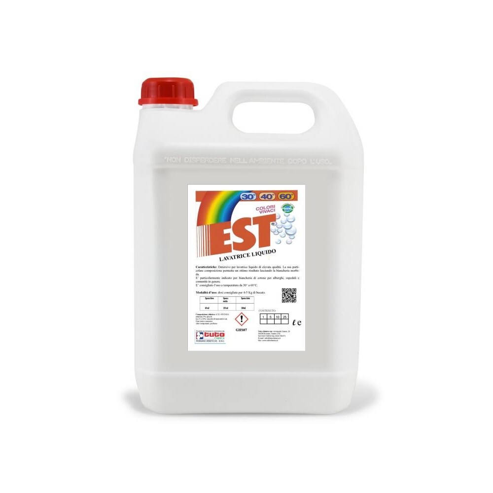 Est Detersivo Lavatrice Liquido 5 LT - Prodotto Professionale
