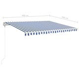 thumbnail of vidaXL Automatische Markise mit LED & Windsensor 400x350 Blau und Weiß