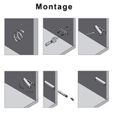 thumbnail of Weiß kurz Magnetspitze Türschnäpper Türanschlagsdämpfer Tip On Drucktüröffner