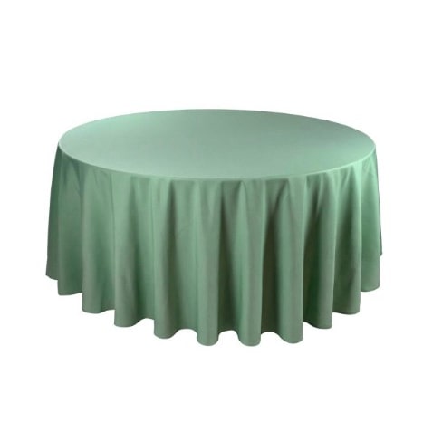 Toalha de mesa Redondo de tecido cor Verde 210 cm.