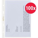 thumbnail of Hetzel Prospekthülle  DIN A5 Genarbt Transparent 43 Mikron PP (Polypropylen) Öffnung oben 6 Löcher 220766 100 Stück
