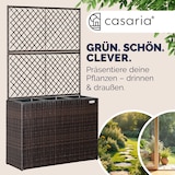 thumbnail of CASARIA® Blumenkasten Pflanztopf mit Rankgitter braun