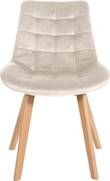 thumbnail of Stuhl Brook Samt creme