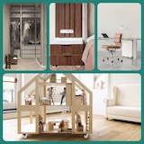 thumbnail of PRIOstahl Möbelrollen Transparente Rollen 50mm 2x Lenkrollen + 2x Bremsrollen