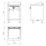 thumbnail of FryTop Industrial Gas Acero Rectificado Con Mueble FT6006E de HR Fainca