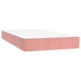 thumbnail of vidaXL Boxspringbett mit Matratze & LED Rosa 80x200 cm Samt