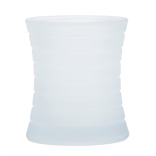 Kerzenglas für Refill Kerzen / Teelichteinsatz, Milchig, Ø 85 mm/H 100 mm, 1 Stück