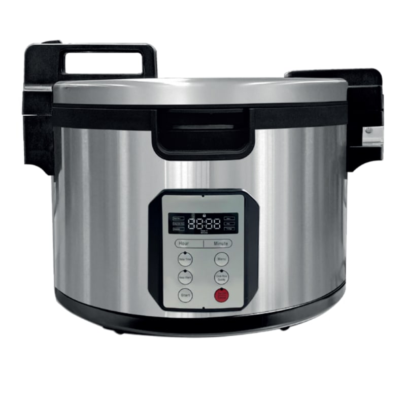 Cuiseur à Riz professionnel 22 L en inox avec poignées ergonomiques - maintien au chaud 24h