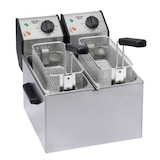 thumbnail of Roller Grill Friteuse double professionnelle, 2 cuves, 2x5 Litres, à poser, FD 50 D