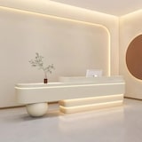 thumbnail of Empfangstresen, Firmen-Rezeption, Kassentresen, Bar, geeignet für Schönheitsstudios, Ateliers und Geschäfte 180×60×100cm【QXJ180】