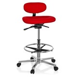 thumbnail of Kruk / draaikruk / werkstoel WORK MF rood hjh OFFICE