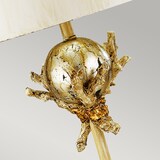 thumbnail of Lampada Da Scrivania Trellis Acciaio Stucco Patinato Foglia Argento 1 Luce E27