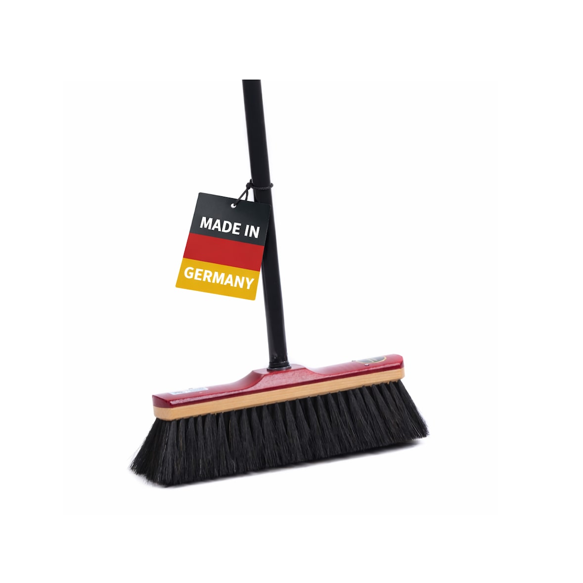 BawiTec Echt Rosshaarbesen 30cm mit Teleskopstiel Zimmerbesen Kehrbesen Rosshaar