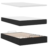 thumbnail of vidaXL Ottoman-Bett mit Matratze & LEDs Schwarz 120x190 cm Stoff