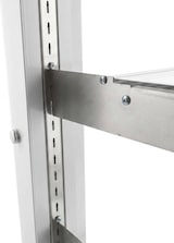 thumbnail of Romux® Kühlvitrine für Konditorei Quadratisch Standgerät 2 Böden Weiß 520 Liter Umluftkühlung | Kühlvitrine Gerade Glasscheiben