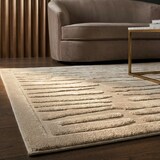 thumbnail of Teppich Hoch-Tief-Muster | Strukturteppich 200x290cm, 1,5cm Florhöhe | Elfenbein | Langlebig & formstabil | EDEN-Kirkby Kollektion | Kadima Design