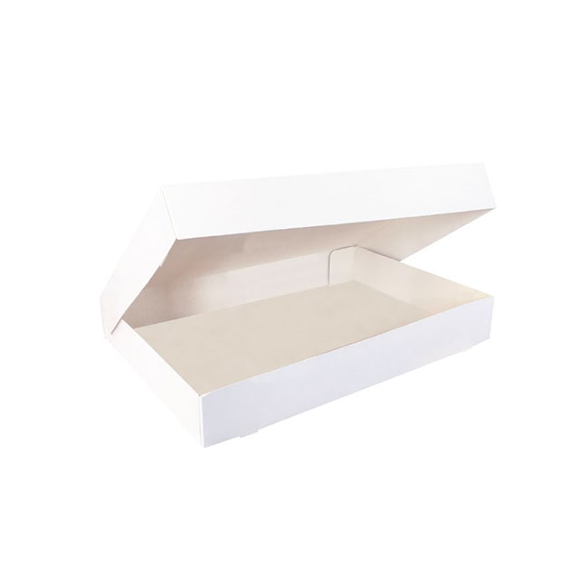Boîtes pâtissières en carton pour plateau traiteur 19 x 28 cm par 25